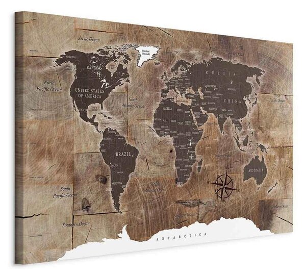 Artgeist Slika Na Platnu World Map