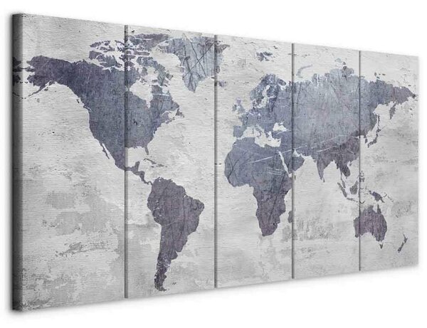 Artgeist Slika Na Platnu Concrete World Map