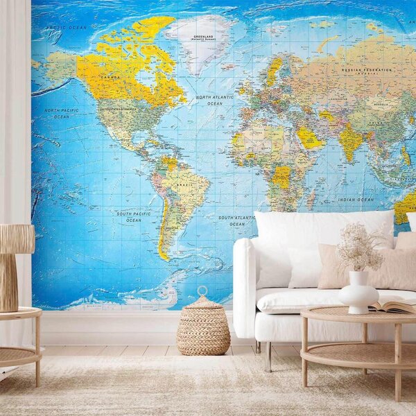 Artgeist Fototapeta World Classic Map, 150x105cm