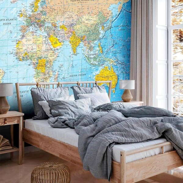Artgeist Fototapeta World Classic Map, 150x105cm