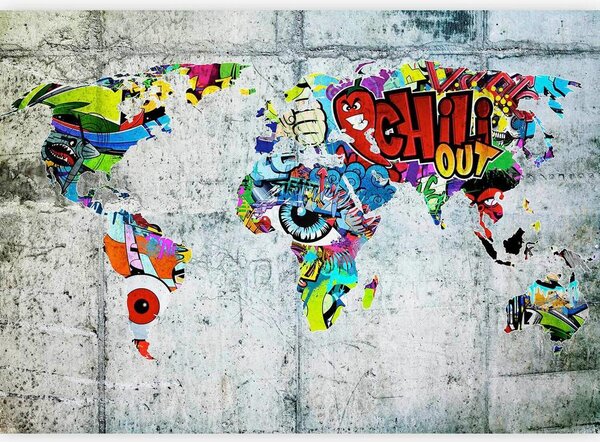 Artgeist Fototapeta World Map, 150x105cm