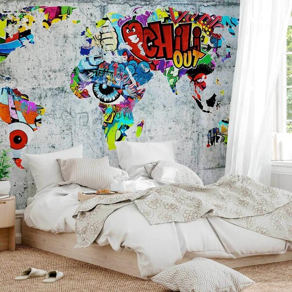 Artgeist Fototapeta World Map, 150x105cm