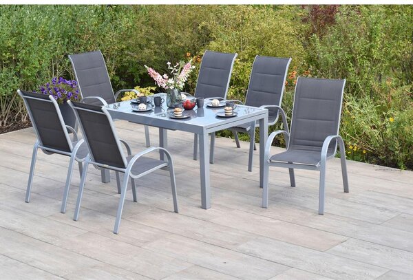Gardenson Vrtni Set Amalfi, 7-Delni, Aluminij