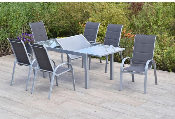 Gardenson Vrtni Set Amalfi, 7-Delni, Aluminij