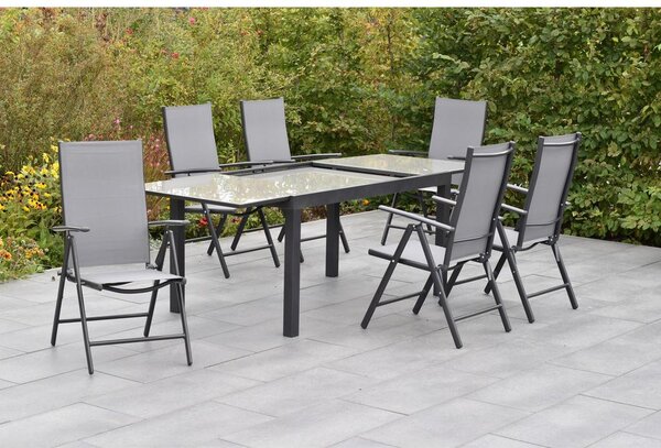 Gardenson Vrtni Set Amalfi, 7-Delni, Siva