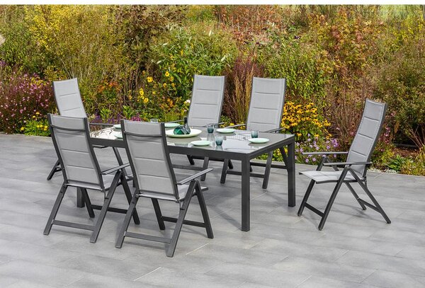 Gardenson Vrtni Set Florenz, 7-Delni, Raztegljiva Miza