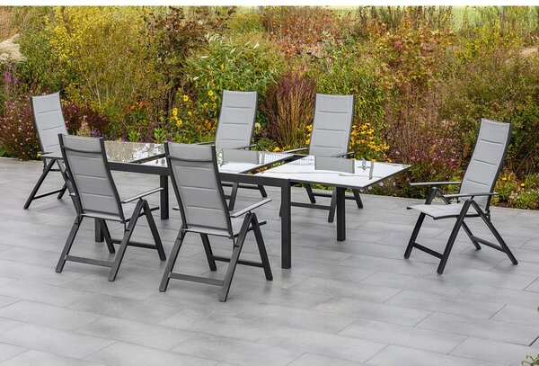 Gardenson Vrtni Set Florenz, 7-Delni, Raztegljiva Miza