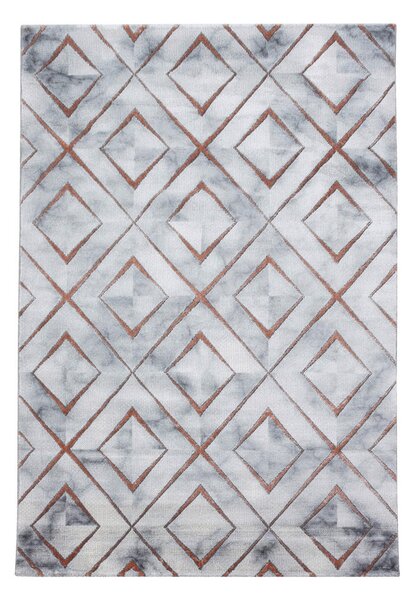 TKANA PREPROGA Naxos 3811 bronze 140/200 cm tkano barve brona