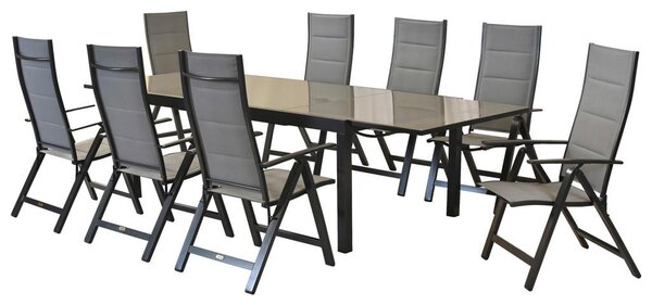 Gardenson Vrtni Set Florenz, 9-Delni, Raztegljiva Miza
