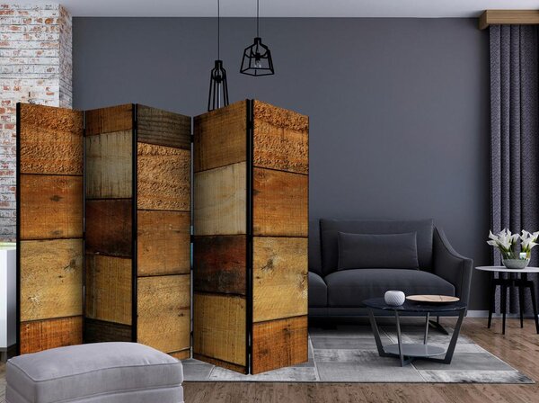 Artgeist Paravan Wooden Textures I, 5-Delni, Enostranski