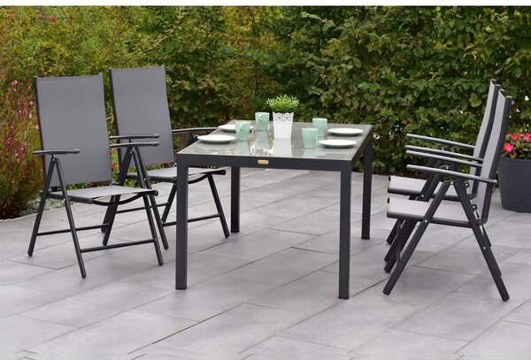 Gardenson Vrtni Set Amalfi, 5-Delni, Siva