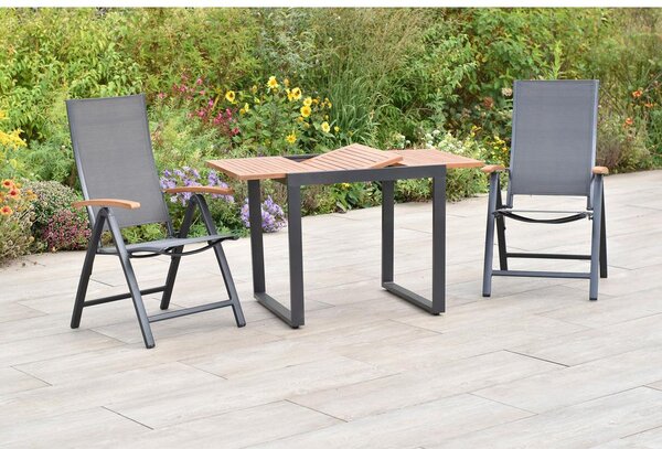 Gardenson Vrtni Set Toblino, 3-Delni, Raztegljiva Miza