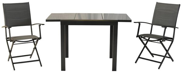Gardenson Vrtni Set Florenz, 3-Delni, Raztegljiva Miza