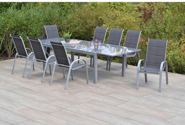 Gardenson Vrtni Set Amalfi, 9-Delni, Aluminij