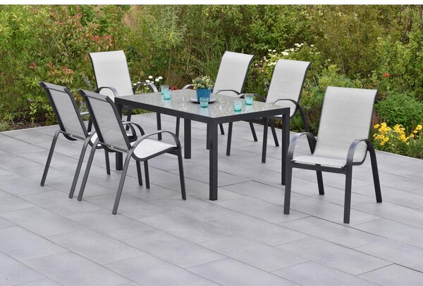 Gardenson Vrtni Set Amalfi, 7-Delni, Aluminij
