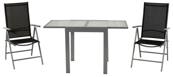 Gardenson Vrtni Set Amalfi, 3-Delni, Črna