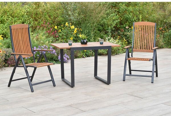Gardenson Vrtni Set Athos, 3-Delni, Raztegljiva Miza