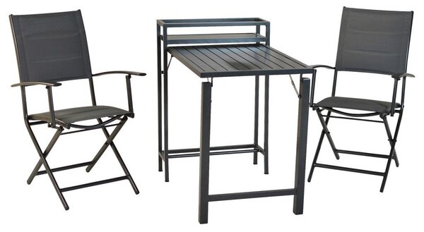 Gardenson Vrtni Set Florenz, 3-Delni, Zložljiva Miza