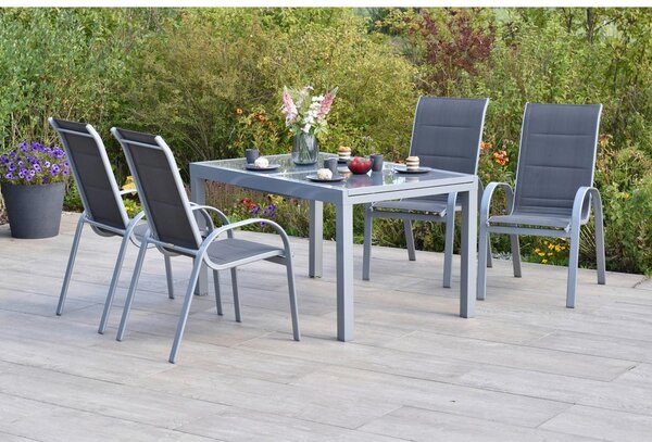 Gardenson Vrtni Set Amalfi, 5-Delni, Aluminij