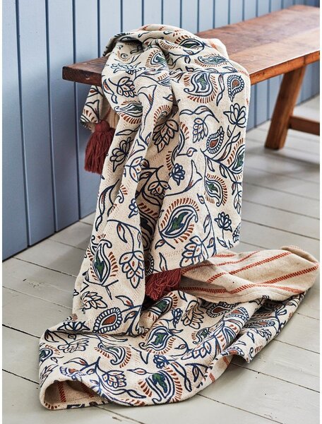Odeja iz mešanice bombaža 130x160 cm Paisley – Bloomingville