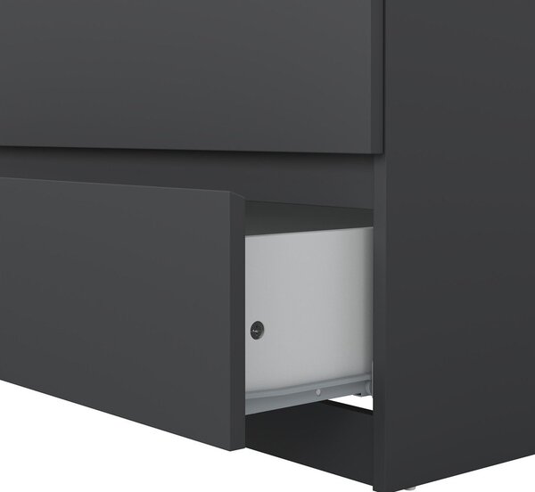 Temno siva komoda 77x76x50 cm Naia – Tvilum