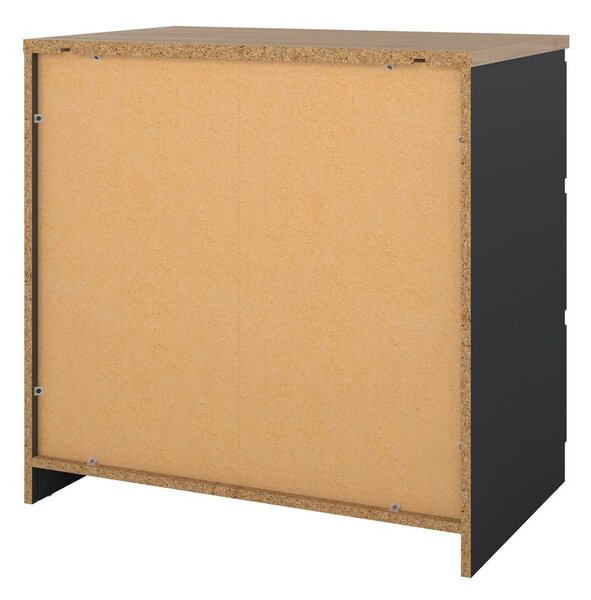 Temno siva komoda 77x76x50 cm Naia – Tvilum