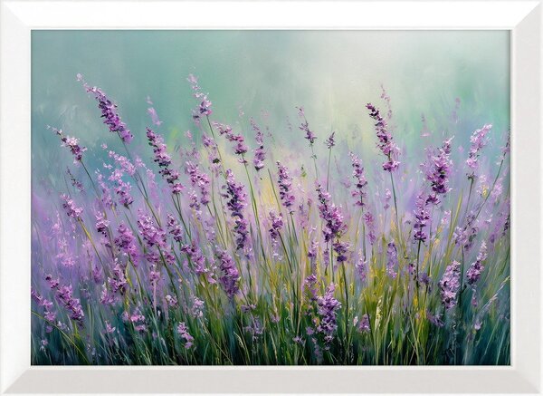 Tiskana slika z okvirjem 75x56 cm Lavender – Styler