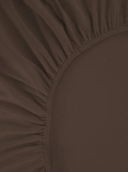 Jersey rjuha ALVORA 180x200 cm temno rjava