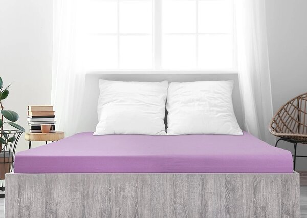 Jersey rjuha iz mako bombaža LUXORA 180x200 cm vijolična