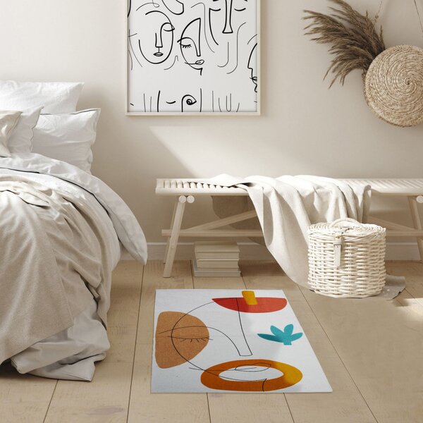 Preproga ARTY COLORS 50x80 cm, bela
