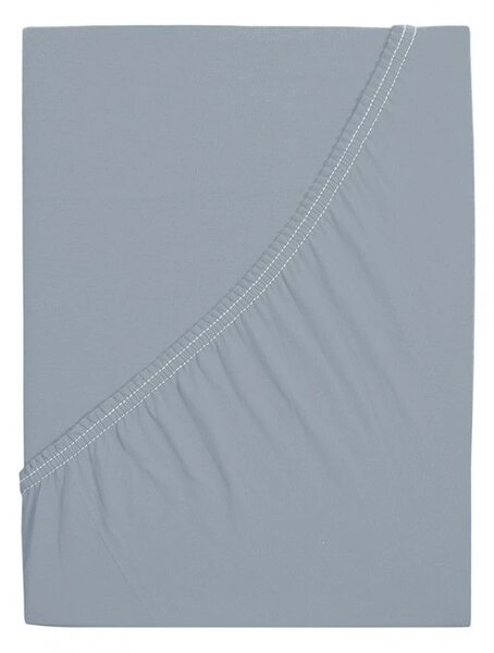 Jersey rjuha iz mako bombaža LUXORA 180x200 cm svetlo siva