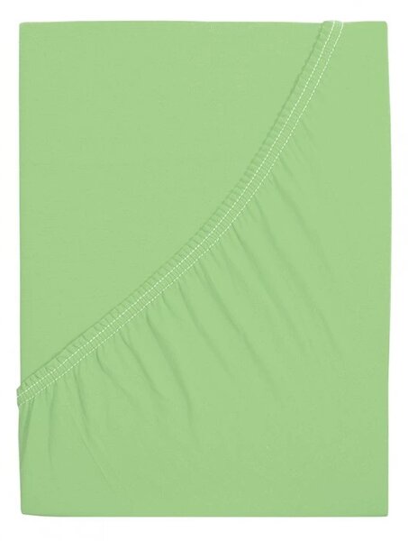 Jersey rjuha iz mako bombaža LUXORA 90x200 cm svetlo zelena