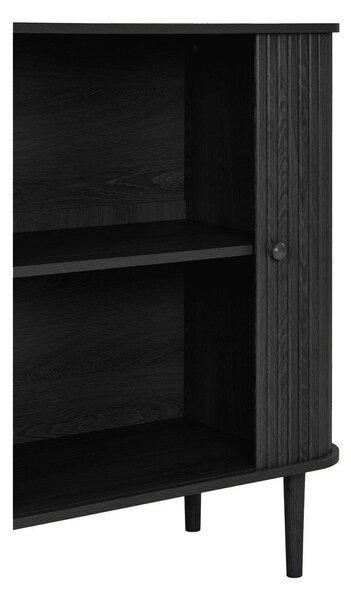 Črna komoda iz masivnega bora 80x87x40 cm Nikko – House Nordic