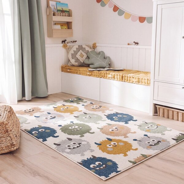 Kremno bela otroška preproga 120x170 cm Beats – Universal