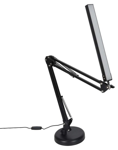 LED namizna svetilka USB z vrtljivo roko in 2 načinoma pritrditve