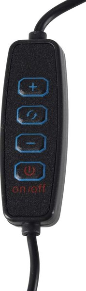 LED namizna svetilka USB z vrtljivo roko in 2 načinoma pritrditve