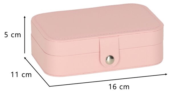 Škatlica za nakit 16 cm - roza - Majhna pozornost
