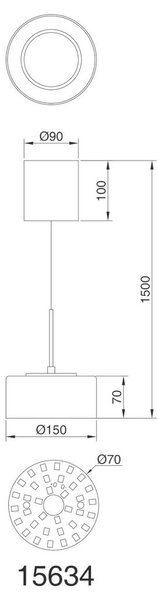 VISEČA LED-SVETILKA FOGSY 4000 K 230 V