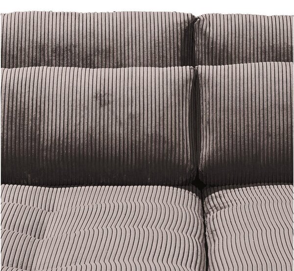 VELIKA ZOFA, mocha rjava tekstil, leseni material