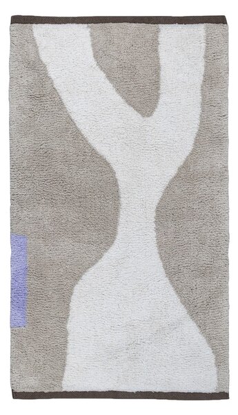 Belo-bež pralna bombažna preproga 50x80 cm Figura – Mette Ditmer Denmark