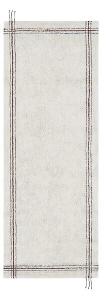 Kremno bel pralen ročno tkan bombažen tekač 80x230 cm Cuisine Natural – Lorena Canals