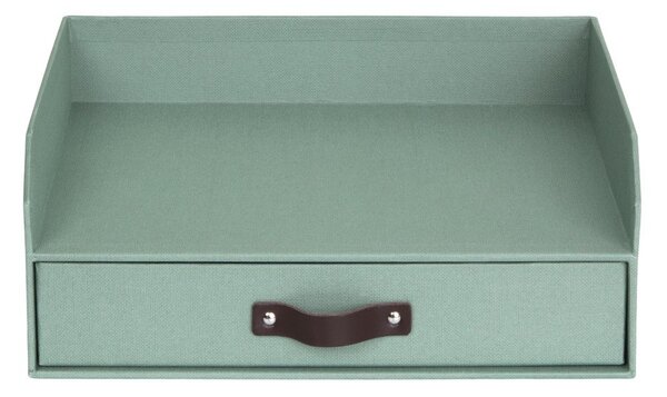 Zelen kartonast organizator za predale/za dokumente Walter Canvas Paper Laminate – Bigso