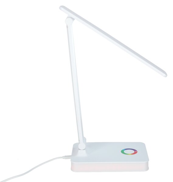 Zložljiva LED namizna svetilka na dotik USB - bela