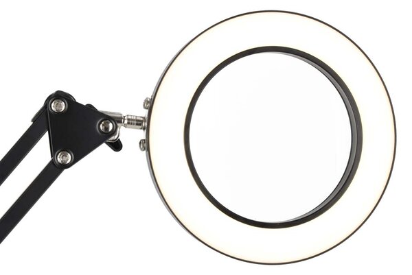 LED namizna svetilka z lupo USB in vrtljivo roko