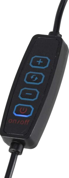 LED namizna svetilka z lupo USB in vrtljivo roko