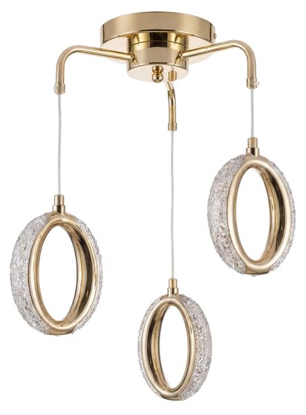 VISEČA STROPNA LED SVETILKA G176-3CP GOLD