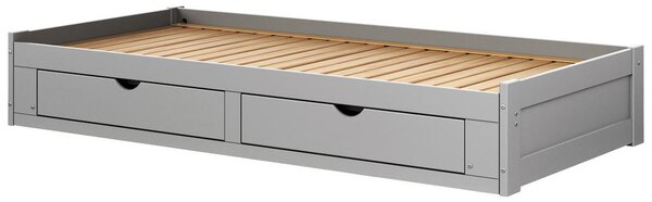 RAZTEGLJIVA POSTELJA 90-180 cm x 200 cm , siva