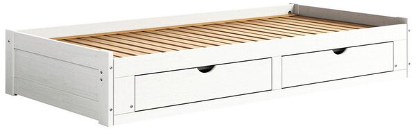 RAZTEGLJIVA POSTELJA 90-180 cm x 200 cm , bela
