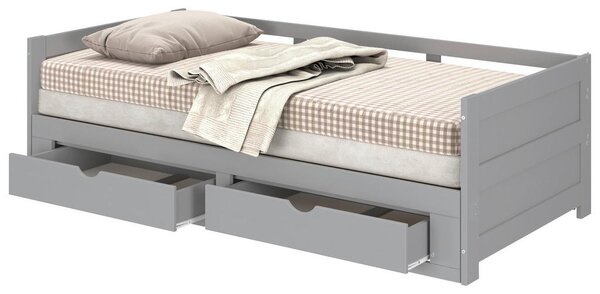 RAZTEGLJIVA POSTELJA 90-180 cm x 200 cm , siva
