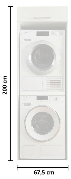 OMARICA ZA PRALNI STROJ bela